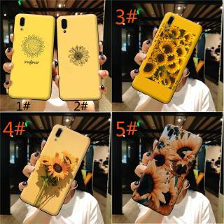 ดอกทานตะวันสีเหลืองความงาม เคสนิ่ม เนื้อซิลิโคน VIVO Y53 Y55 Y81 Y85 V5 V7 V11 V15 Pro Case