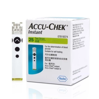 ACCU-CHEK Instant Strips 25ชิ้น แอคคูเช็ค แผ่นตรวจน้ำตาล 365wecare