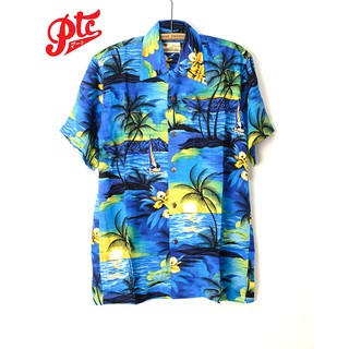 เสื้อฮาวาย Karmakula Sunset Blue Hawaii Shirt