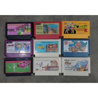 ตลับเกมแท้จากญี่ปุ่น รวมหลายเกม FF1-2, Ikari, Circus, Bomberman2  เล่นกับเครื่อง Family Computer Famicom FC NES