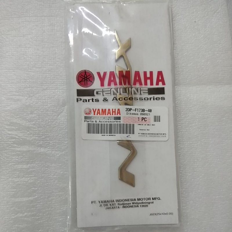 3D RAISED สติ๊กเกอร์โลโก้ EMBLEM ALL NEW NMAX A GOLD GOLD EMBLEM (UR MBL2) B6H1 2DP-F173B-40 ต้นฉบับ