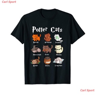 เสื้อยืดฤดูร้อนcalเสื้อยืดกีฬา เสื้อยืดพิมพ์ลาย Harry Potter Cats Pawter แฟชั่นสําหรับผู้ชาย Sports T-shirt S-5XL