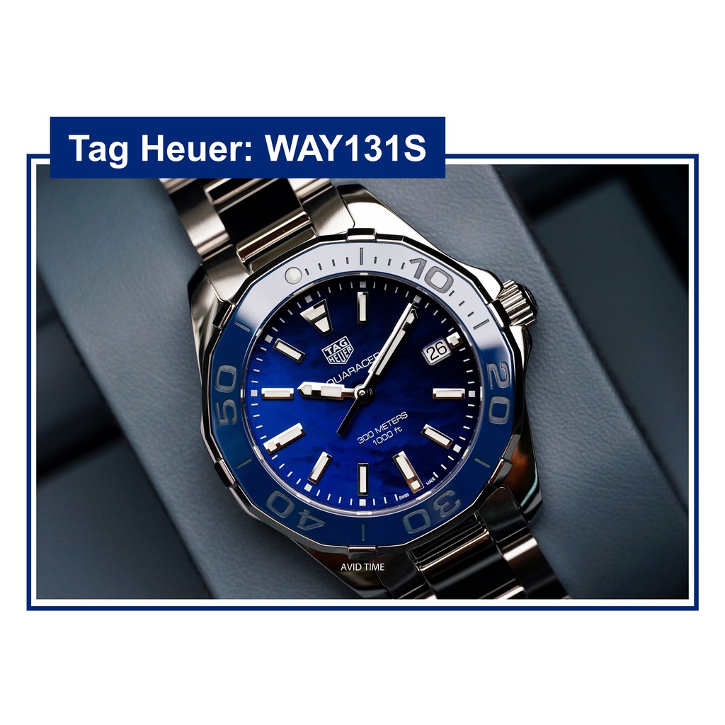 นาฬิกา แทคฮอยเออร์ Tag Heuer ผู้หญิง Boy Size 35mm น้ำเงิน มุก สายเหล็ก ประกันศูนย์ WAY131S [Avid Ti