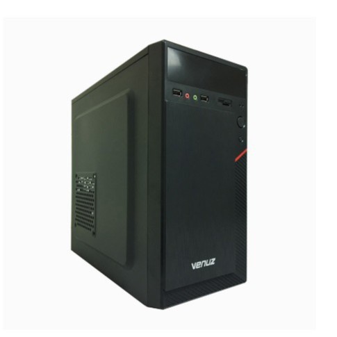 VENUZ micro ATX Computer Case VC3311 – Black/Red