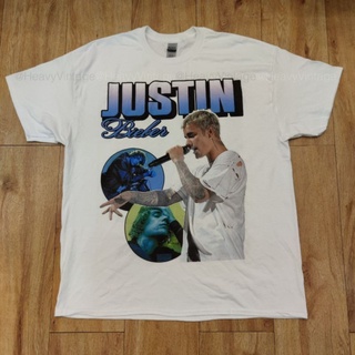 JUSTIN BIEBER WORLD TOUR DTG (DIGITAL TO GARMENT) GILDAN ULTRA สกรีนดิจิตอล สีคมชัด