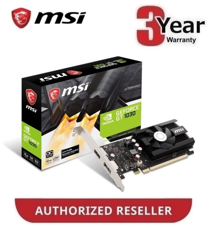 MSI NVIDIA GT1030 2gb LP LOW PROFILE OC GT 1030 2GB