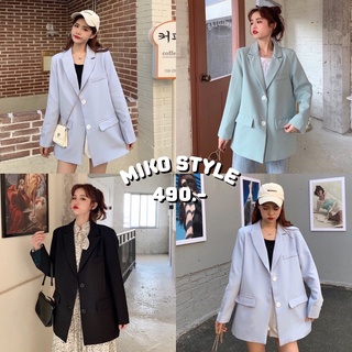 พร้อมส่งจากไทย MIKO STYLE - CHUBBY BLAZER 🎟️ ใส่โค้ด WYHZPK ลดเหลือ 445.-