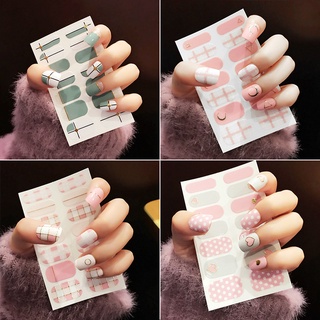 Chamaa สติ๊กเกอร์ติดเล็บ 3D สติ๊กเกอร์น่ารัก สติ๊กเกอร์ติดเล็บกันน้ำ แถมฟรีตะไบเล็บ set 2
