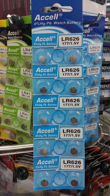 ถ่านกระดุม Accell LR626 (177,377) 1.5V