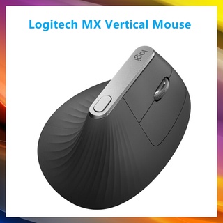 Logitech MX เมาส์ไร้สาย แนวตั้ง ควบคุม และเคลื่อนย้ายเนื้อหา ระหว่าง Windows และ M รูปทรงแนวตั้ง ตามหลักสรีรศาสตร์