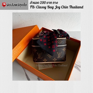 [งานออ ริ]🔥ห ลุ ย ส์ รุ่น Nice Vanity Bag ทรงกล่อง สีน้ำตาล 16*11.5*10CM 🔥ภาพถ่ายงานจริงทุกภาพค่ะ