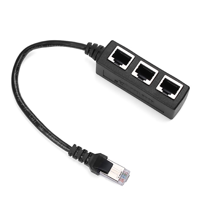 ลดราคา 1 ชายหญิง 3 RJ45 LAN Ethernet สายเคเบิลเครือข่ายปลั๊กอะแดปเตอร์สำหรับแล็ปท็อป PC #ค้นหาเพิ่มเติม สายเคเบิล SYNC Charger ชาร์จ อะแดปเตอร์ชาร์จข้อมูลปฏิบัติ Universal Adapter Coolระบายความร้อนซีพียู การ์ดเสียง