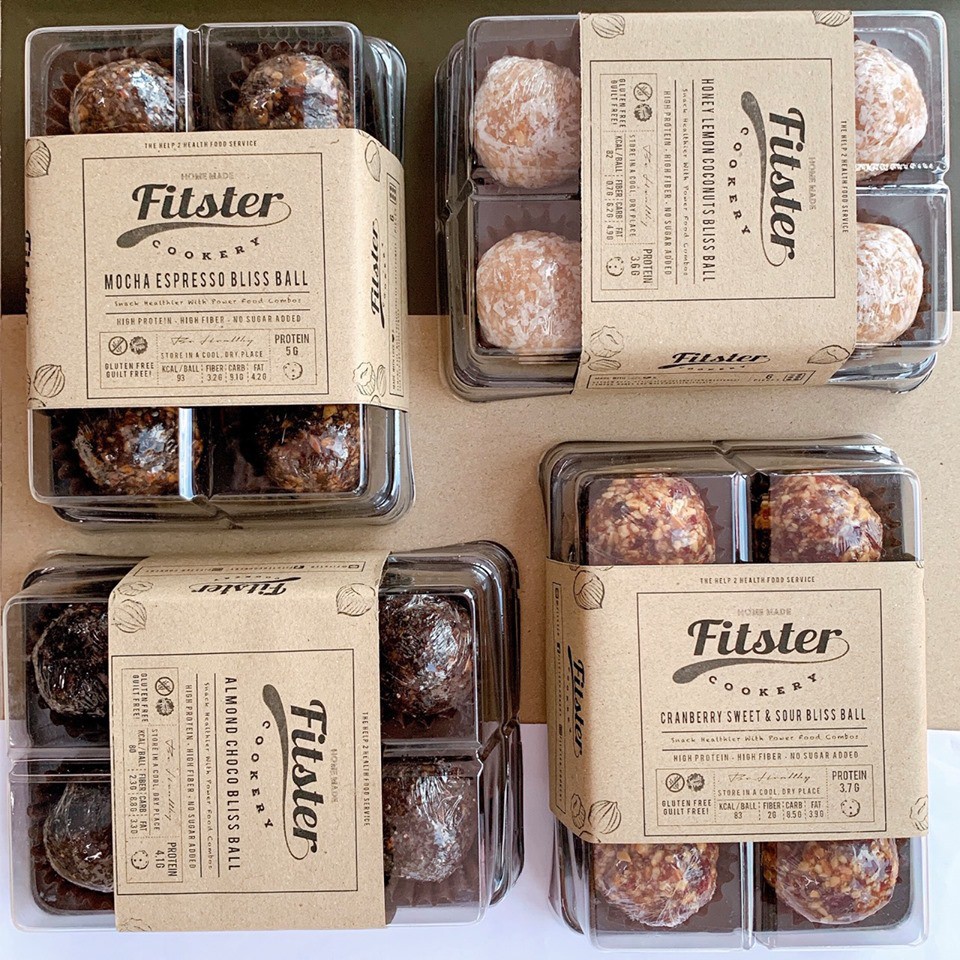 [เบาหวาน ทานได้] Fitster Bliss Ball ขนมคลีน บริสบอล รสแครนเบอร์รี่ อร่อย ไม่มีน้ำตาล ไม่มีแป้ง แคลน้อย การันตี