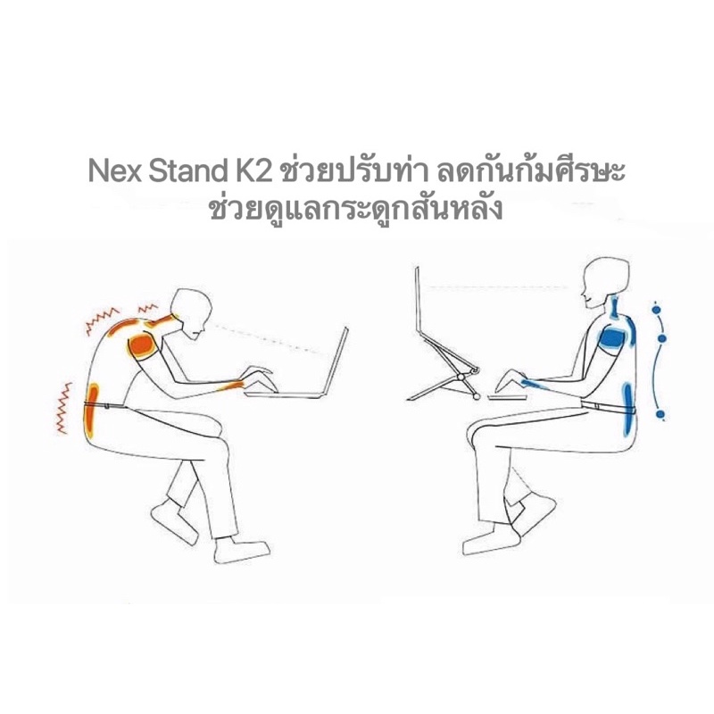 Nexstand(ของแท้) Laptop Stand ขาตั้งโน้ตบุ๊ค ขาตั้งแลปทอปแบบพกพา ปรับระดับได้ - รูปที่ 5