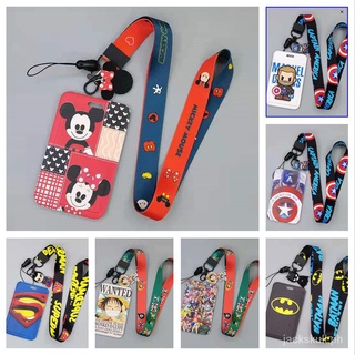 【พร้อมส่ง!!!!!!!】Disney Mickey Minnie One Piece Marvel-Man บัตรพนักงาน ป้าย ที่ใส่บัตร พร้อมสาย ลายการ์ตูนน่ารักสุดๆ