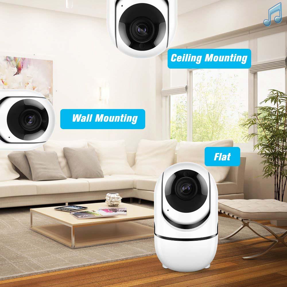 Home Indoor Security Camera 1080P Wireless WiFi Surveillance Camera ...