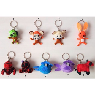 ตุ๊กตาวูดู ลายโมเดล Dog Mouse Rabbit Spider Fish Buffalo พวงกุญแจห้อยกระเป๋า Voodoo String Doll Keychain #7