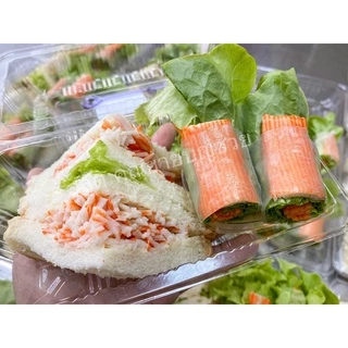 แผ่นแป้งห่อสลัดโรล สี่เหลี่ยม ตัดครึ่ง แช่เย็นได้ ขนาด 500 กรัม 2 แพ๊ค