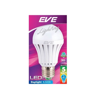 Therichbuyer หลอดไฟ LED EVE LIGHTING รุ่น A60 EMERGENCY E27 กำลัง 5 วัตต์ แสงสีขาว