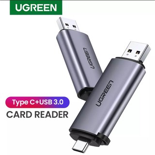 UGREEN Card Reader 2 in 1 USB C การ์ดรีดเดอร์ OTG 2 in 1 TYPE C / USB 3.0 รุ่น 50706 ใช้งานได้ทั้งคอมพิวเตอร์, มือถือ