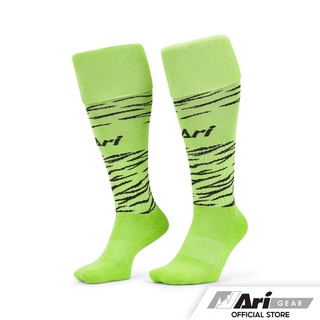 ARI TORA LONG SOCKS - GREEN/BLACK/GREEN ถุงเท้ายาว อาริ โทระ สีเขียว