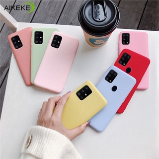 เคส phone Candy Color Silicone Phone Case For OnePlus Nord 7 6T 6 5T Matte Soft Tpu Cases