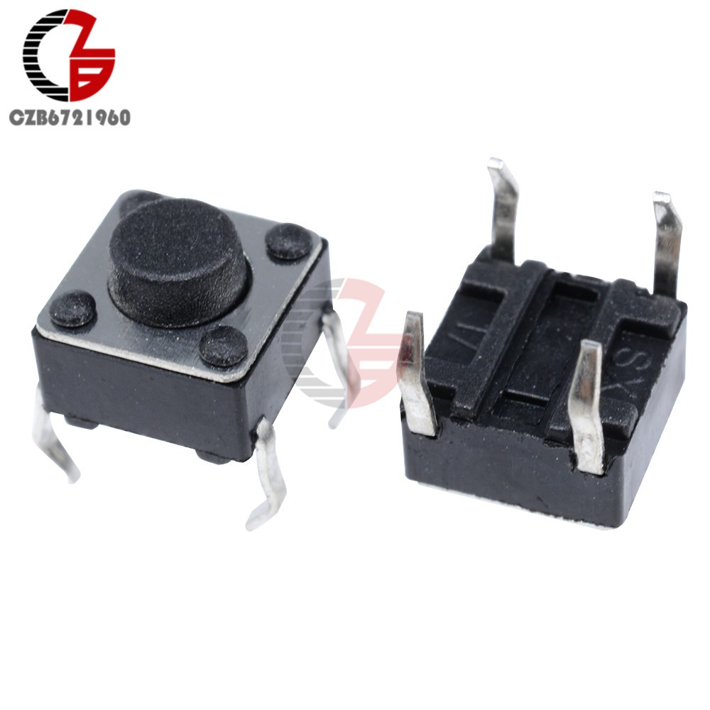 100PCS 6*6*5 mm Switch Tactile Push Button Switches 6x6x5mm button