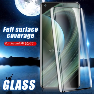 9H Curved Surface Glass For Xiomi Xiaomi Mi 10 11 12 12X 12S mi12 s mi12x mi12s mi11 mi10 Ultra Pro 10ultra mi10ultra 5G Full Screen Protector Tempered Glass Film For Xiaomi mi 11 Ultra กระจกนิรภัยกันรอยหน้าจอสำหรับฟิล์มกระจกนิรภัยกันรอยหน้าจอสําหรับ