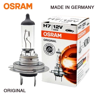 ไฟฮาโลเจนรถยนต์ Osram H7 ผลิตในประเทศเยอรมนี 60/55W