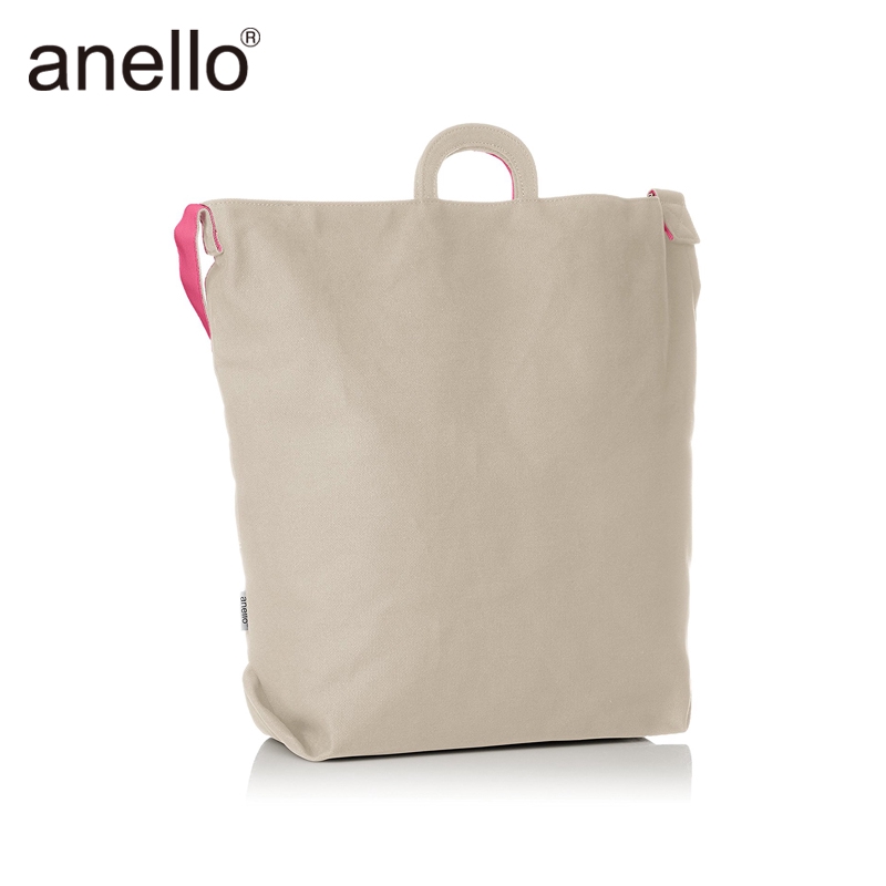 Anello a4 canvas hotsell logo print 2way tote