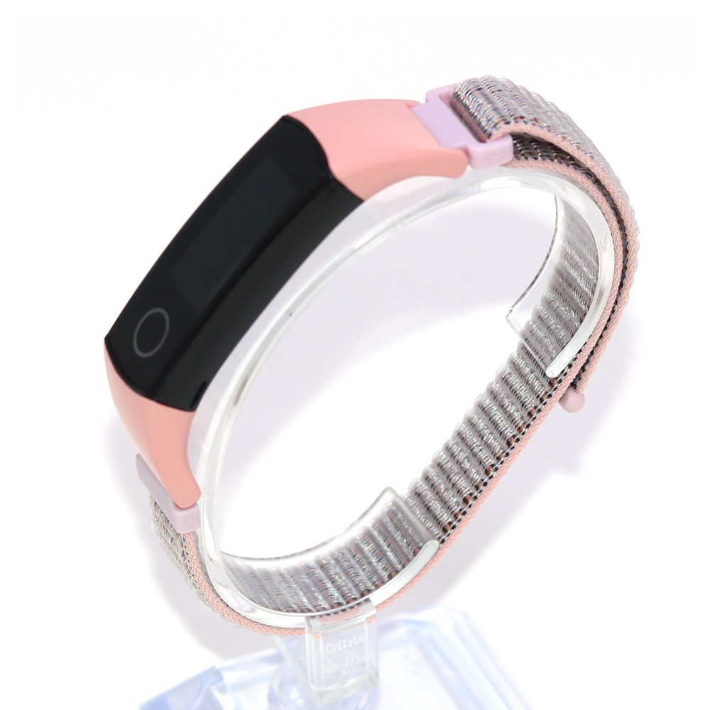 Forwelleny สายนาฬิกาข้อมือไนล่อน สําหรับ Honor Band 4 5 Velcro loop Belt Wristband Smart Watch