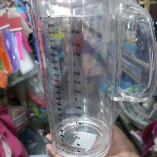 เหยือกตวง เหยือกมีมาตร พลาสติกเนื้อใส ขนาดใหญ่ 2200ml.