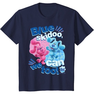 เสื้อยืดผ้าฝ้ายพรีเมี่ยม เสื้อยืด พิมพ์ลาย Blues Clues &amp; You Blue Skidoo