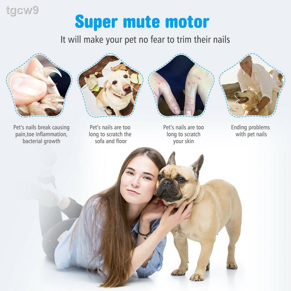SUYOU Electric Safe Nail Cutter Painless File Pet Nail Grinder ...