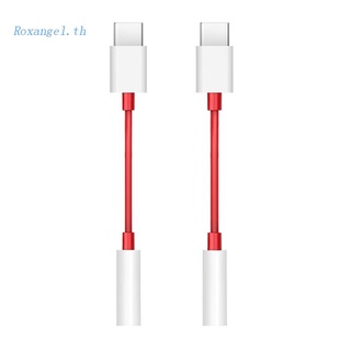 Rox อะแดปเตอร์แปลงเสียงหูฟัง USB C เป็น 3.5 มม. Type C 1/8 นิ้ว สําหรับโทรศัพท์มือถือ