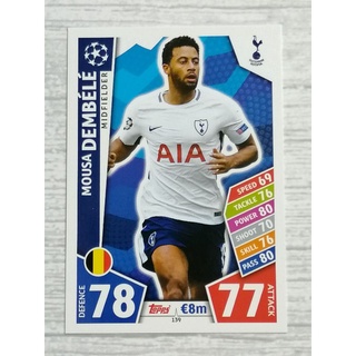 MATCH ATTAX UEFA 2017/18 TOTTENHAM HOTSPUR (จำหน่ายแยกใบ)