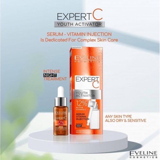 EVELINE EXPERT C YOUTH ACTIVATOR SERUM VITAMIN NIGHT (18ml)จากยุโรป