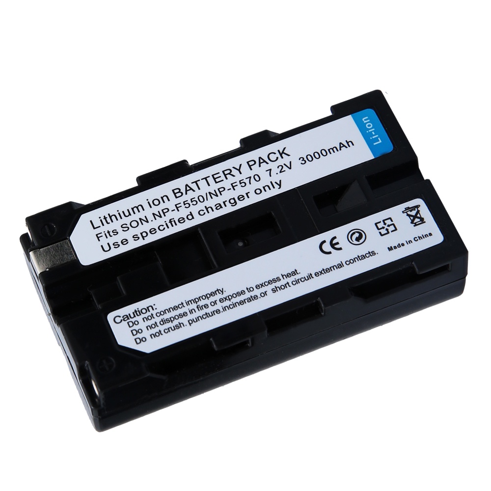 Batterie De Rechange DSTE Compatible NP-F550 NP-F570 NP-F330 - Grande Capacité 2900mAh Pour Caméscopes Sony
