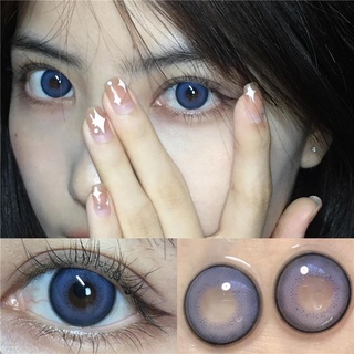 บิ๊กอาย คอนแทคเลนส์ รุ่น yard trip blue ยี่ห้อ Wink lens พร้อมส่ง