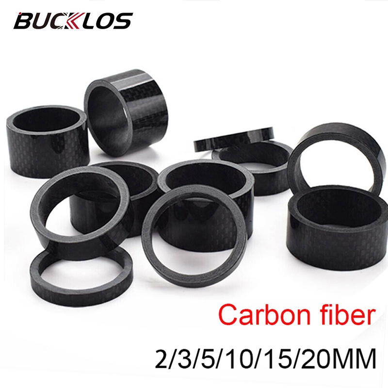 Bucklos บัคคาโลส 11 ชิ้น ชุดแหวนรองคอแฮนด์บาร์ คาร์บอนไฟเบอร์ สําหรับรถจักรยานเสือภูเขา