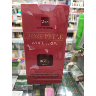 BSC Rose Petal White Serum เซรั่มสารสกัดจากน้ำกุหลาบ 30 ml. BSC ROSE PETAL WHITE SERUM