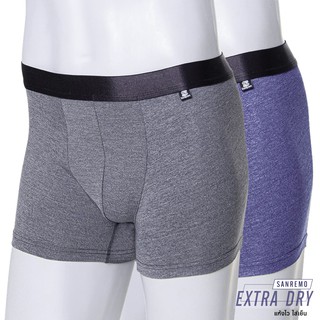 Sanremo Extra Dry Boxer กางเกงใน บ๊อกเซอร์ แซนรีโม กางเกงในชาย นุ่ม ยืดหยุ่นสูง ระบายอากาศเยี่ยม ใส่เล่นกีฬา NIS-SRCP04