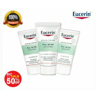 Eucerin Pro Acne Solution A.I MATT FLUID Cleansing Gel A.I Clearing ยูเซอริน แต้มสิว เจลล้างหน้า ครีมกำจัดสิว ลดรอยสิว