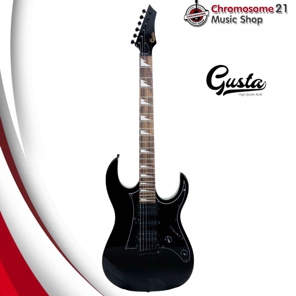 กีตาร์ไฟฟ้า Gusta GIB-01 (สีดำ)