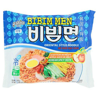 พาลโด บิบิมเมน บะหมี่กึ่งสำเร็จรูป รสเผ็ดชนิดแห้ง 130กรัม/Baked Dibbi Maine Instant Noodles 130 grams Spicy dry