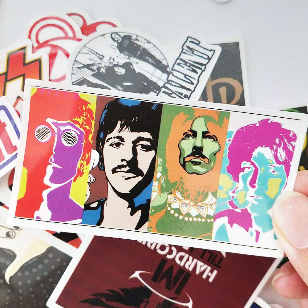 สติ๊กเกอร์ลาย Hip Pop Rock Band กันน้ําสําหรับตกแต่ง 52 ชิ้น ราคา ถูกที่สุด ดีลบีเคเค แกลเลอรีภาพที่ 3