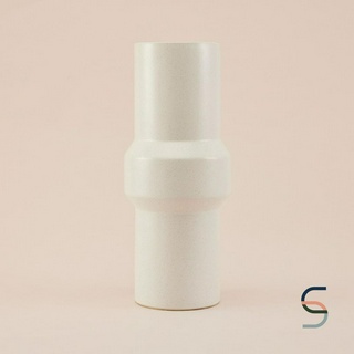 SARABARN Tube Porcelain Vase | แจกัน แจกันดอกไม้ แจกันเซรามิก แจกันมินิมอล แจกันทรงท่อขนาดใหญ่