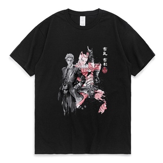 เสื้อยืดคอกลมเสื้อยืดแขนสั้น ผ้าฝ้าย 100% พิมพ์ลายกราฟิก Jojos Bizarre Adventure สไตล์ญี่ปุ่น สําหรับผู้ชาย LHZYS-5XL