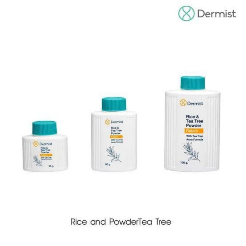 Dermist Rice and Tea Tree Powder / เดอร์มิส แป้งฝุ่น ไรซ์ แอนด์ ที ทรี พาวเดอร์