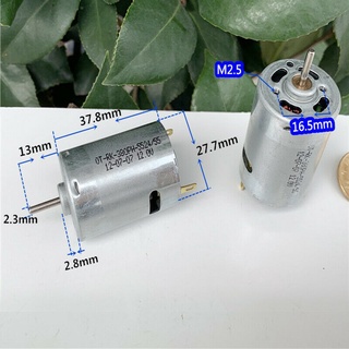 Electric RK-380PH Micro Carbon Brush Motor DC 3V-12V 48000RPM High Power High Torque Diy Small Electric Drill with Cooli